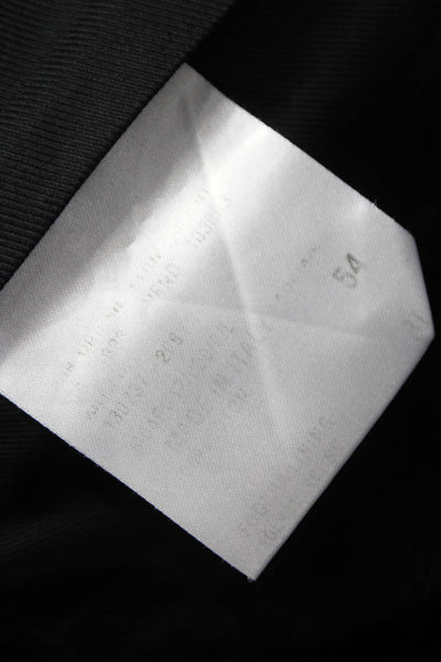 Lanvin Mens Dress Pants Gray Polyester Blend Button Size 38