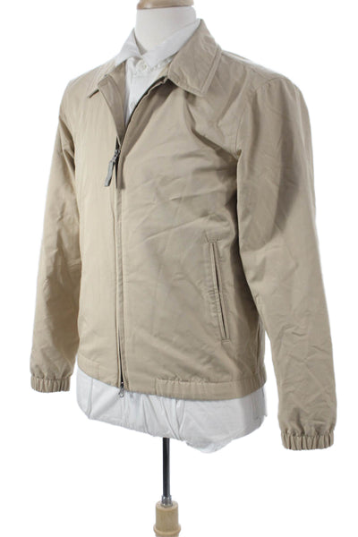 Everlane Mens Beige Windbreaker Zip Size S