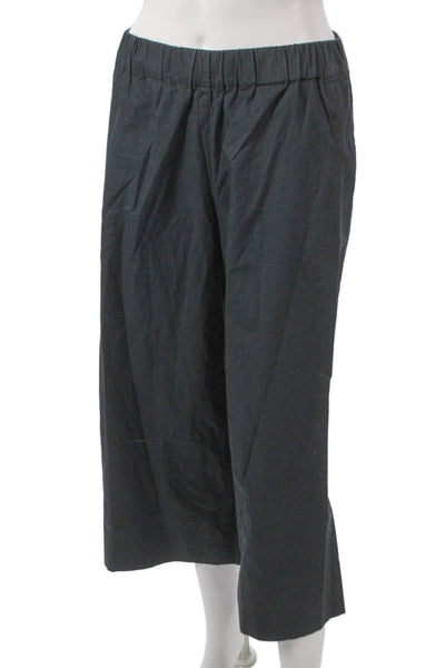 Everlane Womens Cropped Black Cotton Blend Pull On Pants Size 4