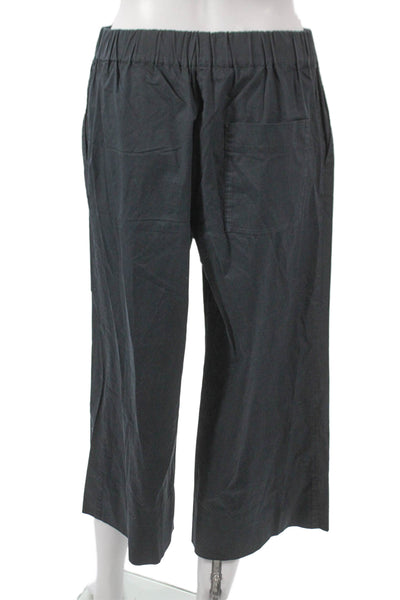 Everlane Womens Cropped Black Cotton Blend Pull On Pants Size 4