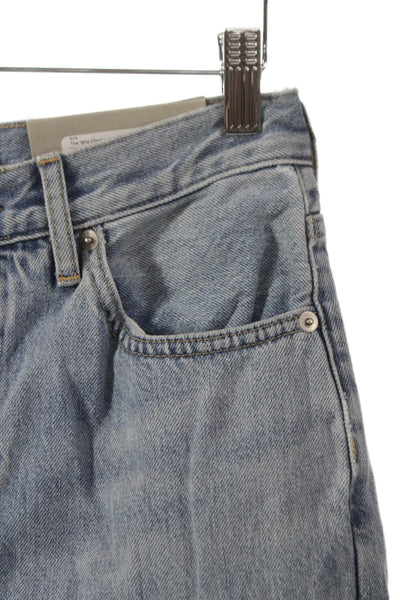 Everlane Womens Cropped Mid Rise Jeans Blue Button Size 26