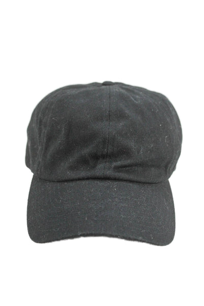 Everlane Womens Canvas Baseball Cap Hat Black One Size