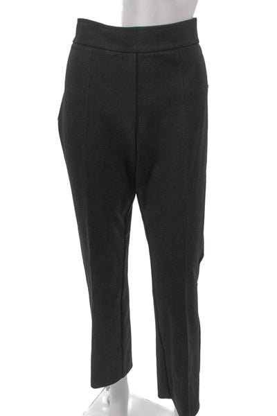 Avenue Montaigne Womens Dress Pants Gray Cotton Pull On Size 12
