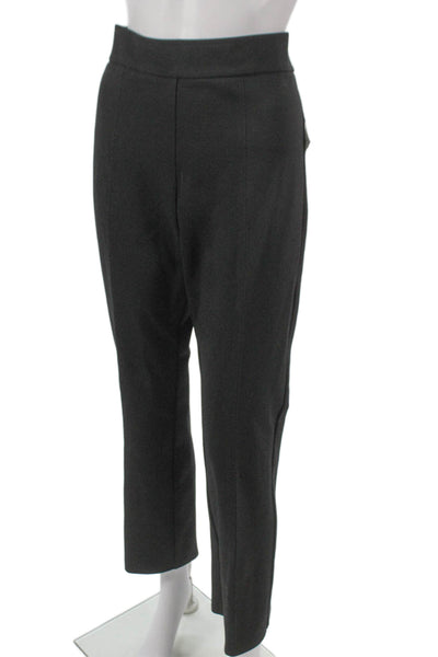 Avenue Montaigne Womens Dress Pants Gray Cotton Pull On Size 12