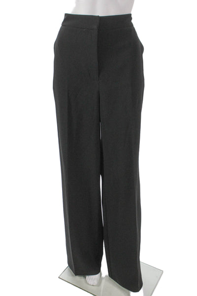 Trina Turk Women Gray Triacetate Dress Pants Zip Inseam 32 Size 12