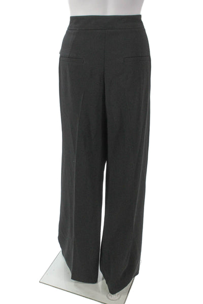 Trina Turk Women Gray Triacetate Dress Pants Zip Inseam 32 Size 12