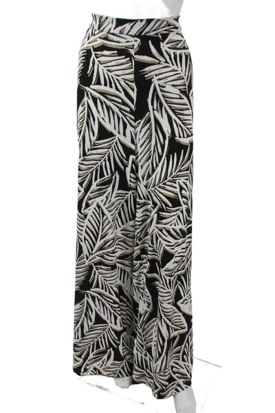 Joseph Women Floral Dress Pants Black Pull On Size L