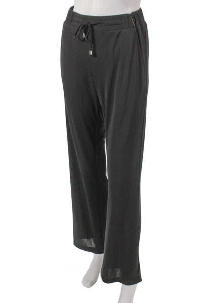 Angel Womens Sweatpants Black Polyester Drawstring Size XS