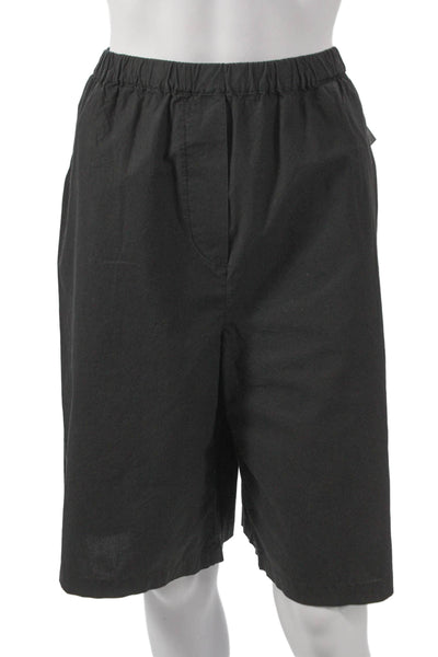 Velvet Womens Bermuda Shorts Black Cotton Pull On Size M