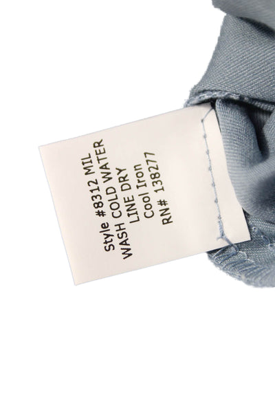 Estelle & Finn Women Blue Rayon Pull On Capri Pants Size 0