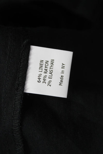 Estelle & Finn Women Cropped Linen Pants Gray Pull On Size 10