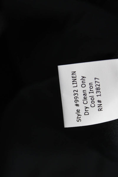 Estelle & Finn Women Cropped Linen Pants Gray Pull On Size 10