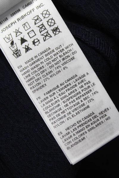 Joseph Ribkoff Womens Plus Dress Pants Blue Geometric Viscose Size 18