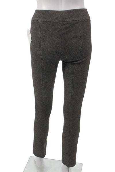 Avenue Montaigne Womens Ankle Leggings Brown Cotton Flecked Pull On Size 00