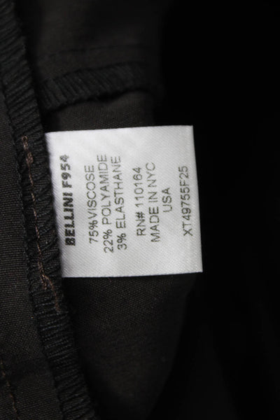 Avenue Montaigne Womens Brown Viscose Pull On Dress Pants Size 4