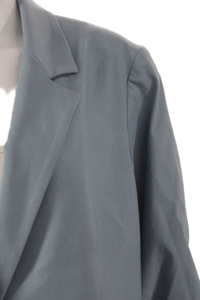 Estelle & Finn Women Basic Jacket Blue Button Long Sleeve Size 12