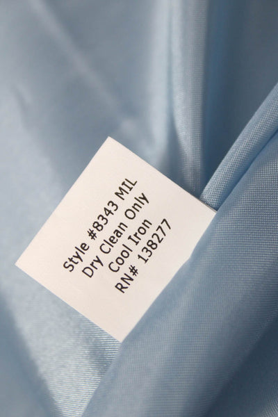 Estelle & Finn Women Basic Jacket Blue Button Long Sleeve Size 12