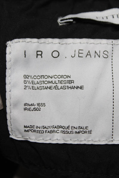 IRO Jeans Womens Skinny Low Rise Black Cotton Jeans Size 24