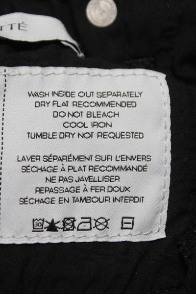 IRO Jeans Womens Skinny Low Rise Black Cotton Jeans Size 24
