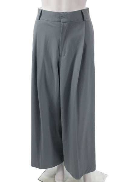 Zara Women Dress Pants Gray Polyester Zip Solid Inseam 28 Size XS