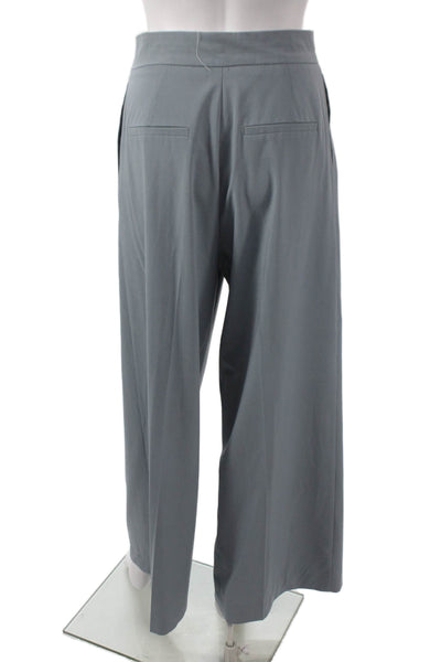 Zara Women Dress Pants Gray Polyester Zip Solid Inseam 28 Size XS
