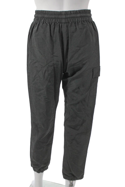 KT x T/Shirt Unisex Adults Gray Cargo Pants Polyester Blend Pull On Size S
