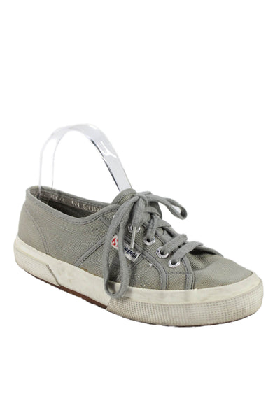 Superga Womens Paneled Casual Sneakers Gray Size 5