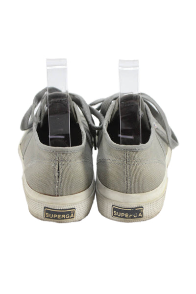 Superga Womens Paneled Casual Sneakers Gray Size 5