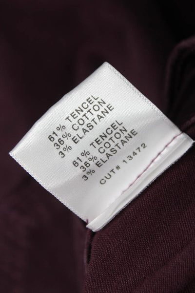 J Brand Womens Skinny Jeans Purple Cotton Mid Rise Inseam 28 Size 29