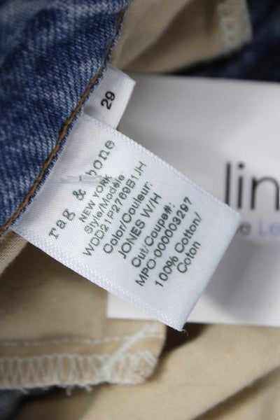 Rag & Bone Womens Straight Mid Rise Blue Jeans Size 29