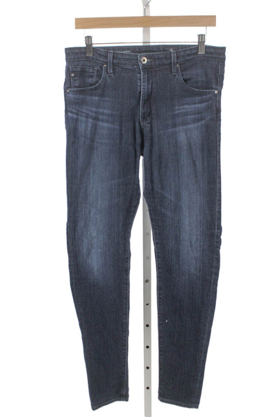 AG Mens Skinny Jeans Blue Viscose Zip Fly 30 Inseam Size 29