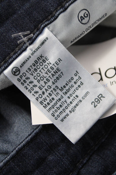 AG Mens Skinny Jeans Blue Viscose Zip Fly 30 Inseam Size 29