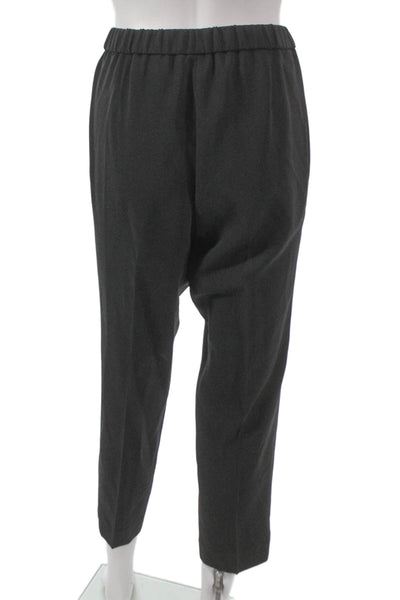Theory Women Dress Pants Black Triacetate Blend Pull On Size 10