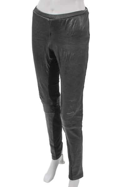 Elizabeth and James Women Leather Leggings Black Size 6