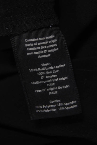 Elizabeth and James Women Leather Leggings Black Size 6