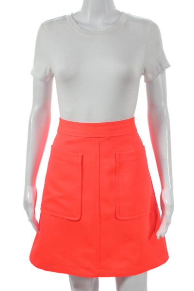 Marc By Marc Jacobs Women ALine Orange Skirt Size 10