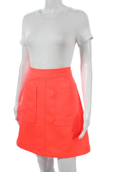 Marc By Marc Jacobs Women ALine Orange Skirt Size 10