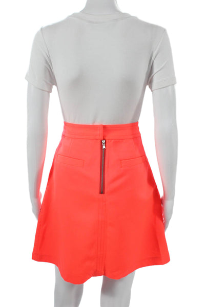 Marc By Marc Jacobs Women ALine Orange Skirt Size 10