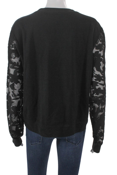Ted Baker London Women Pullover Sweater Black Crew Neck Long Sleeve Size 3