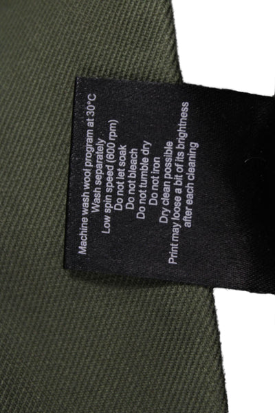 Zadig & Voltaire Womens Green Military Jacket Cotton Button Long Sleeve Size M