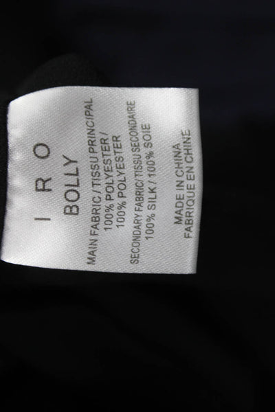 IRO Women Tunic Black Collared Long Sleeve Polyester Size 40