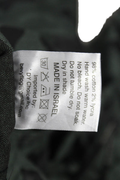 Flog Womens Green Camouflage Cotton Jogger Pants Drawstring Size 24