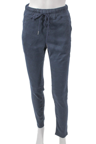 Flog Women Jogger Pants Blue Cotton Drawstring Size 24