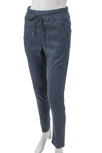 Flog Women Jogger Pants Blue Cotton Drawstring Size 24