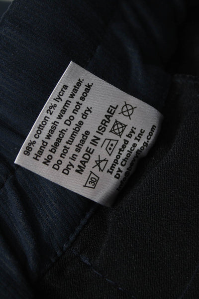 Flog Womens Jogger Pants Blue Cotton Drawstring Solid Size 28