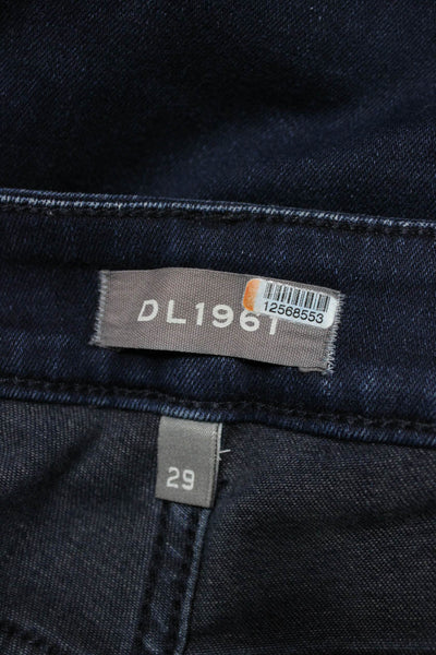 DL1961 Womens Cropped High Rise Blue Jeans Size 29