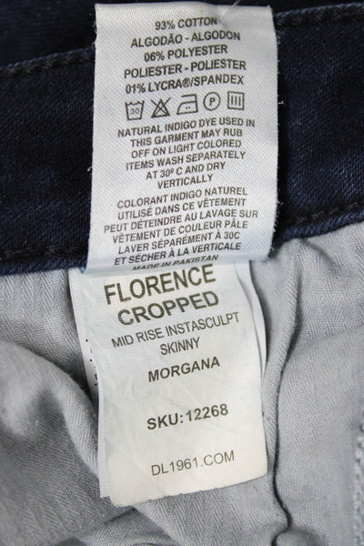 DL1961 Womens Cropped High Rise Blue Jeans Size 29