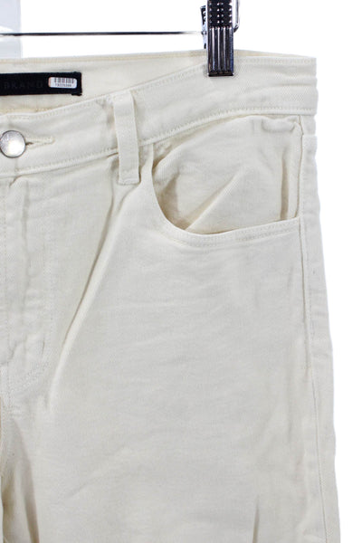J Brand Womens Straight Ivory Jeans Size 29