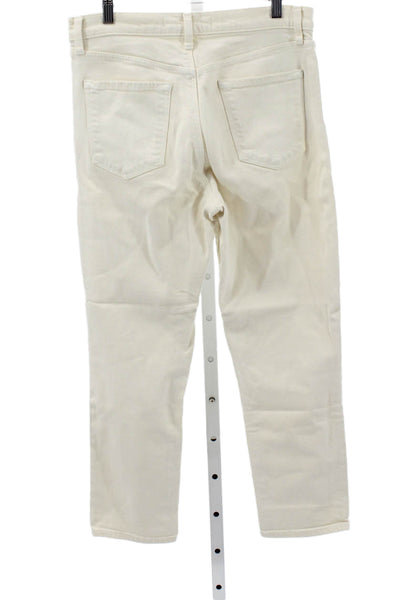 J Brand Womens Straight Ivory Jeans Size 29
