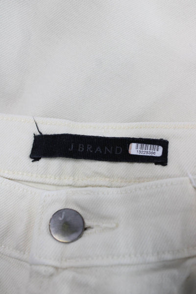 J Brand Womens Straight Ivory Jeans Size 29